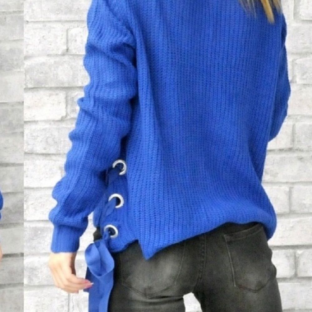 Side Lacing Sweater - Picture 9 of 10